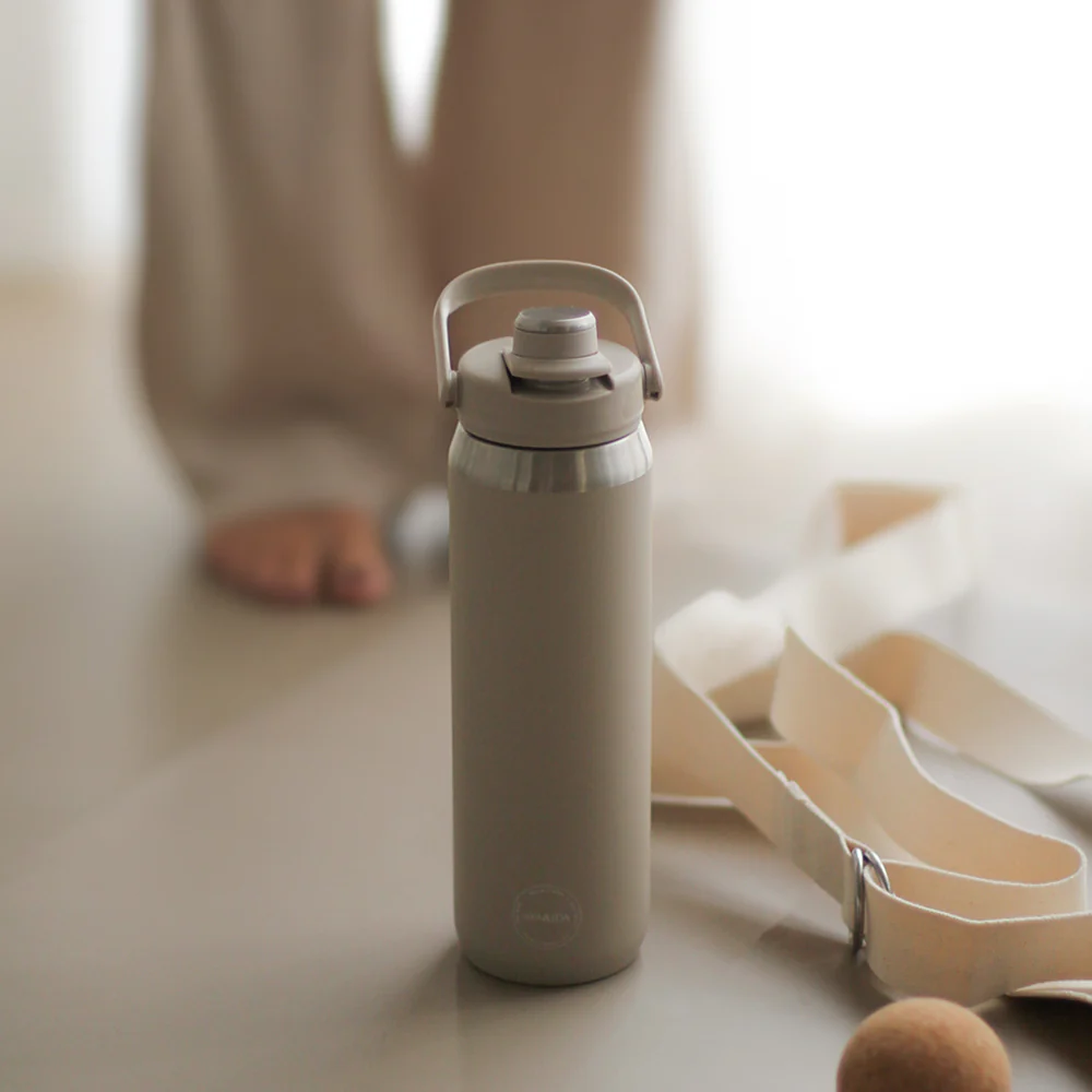 AYA&IDA Sports Bottle - Cream Beige (700ml) - Image 6