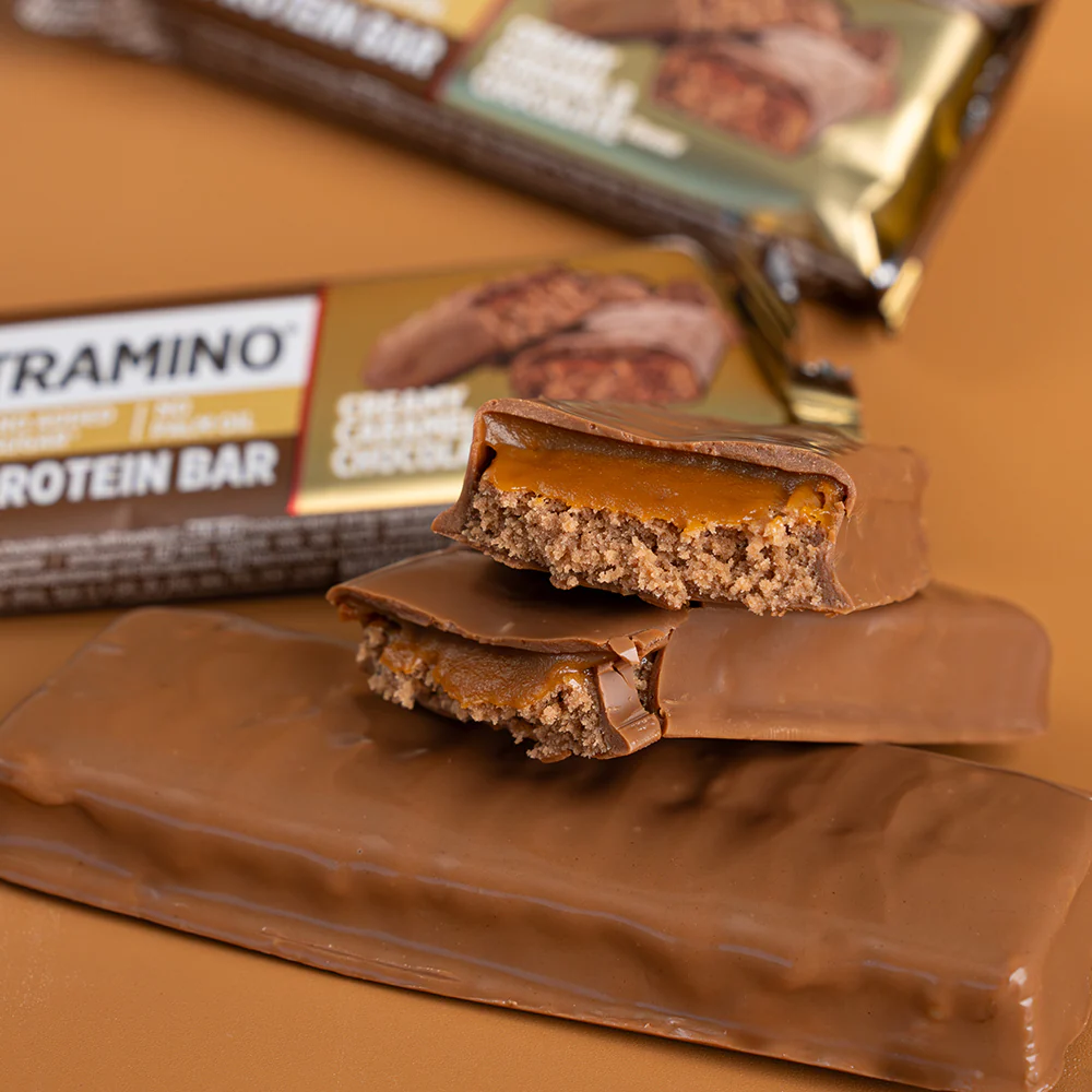 Nutramino Protein Bar - Creamy Caramel & Chocolate (12x55g) - Image 3